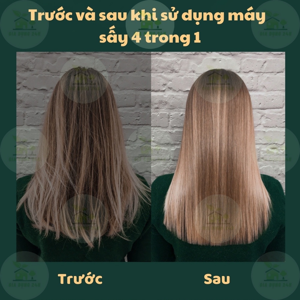 Máy Sấy Tóc Tạo Kiểu Uốn Phồng Duỗi Đa Năng [Loại 1] Máy Sấy Đa Năng Tạo Kiểu 3 Đầu Lược Kèm Quà Tặng