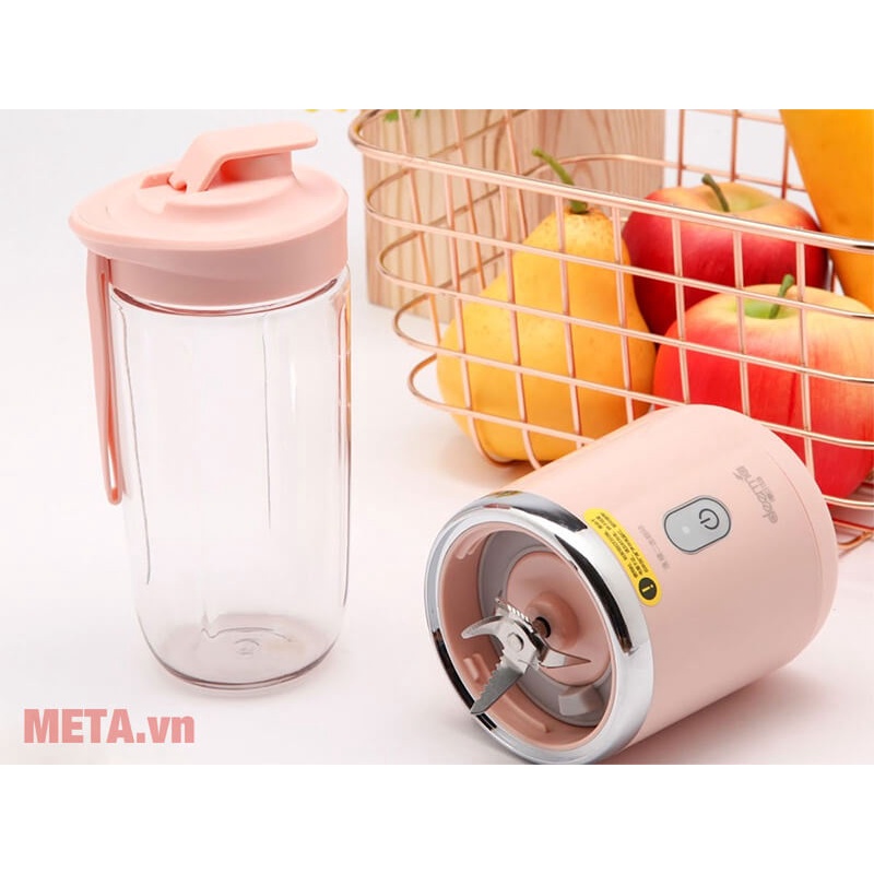 Máy Xay Sinh Tố Cầm Tay Đa Năng -Máy Xay Hoa Quả Mini Sạc Pin Tích Điện -Nhỏ Gọn Tiện Lợi