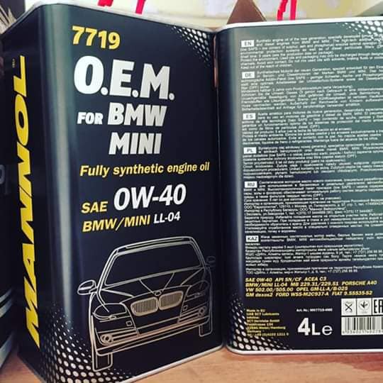 [Cao Cấp] Nhớt MANNOL 7719 O.E.M Cho Xe BMW Mini 0W-40 SN/CF – 4 Lít, Hàng Đức Chính Hãng-NHẬP KHẨU TỪ ĐỨC