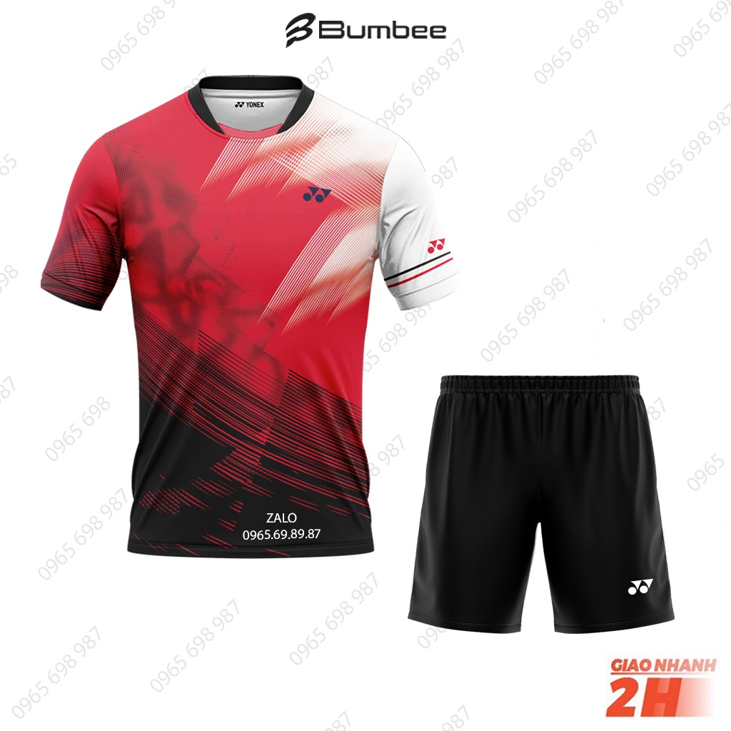 Áo cầu lông nam nữ, quần áo Yonex thi đấu chuyên nghiệp chất liệu mát mẻ size M L XL XXL