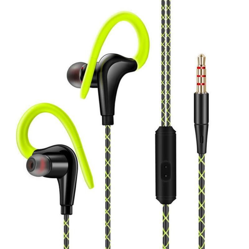 Tai Nghe Bass Thể Thao Có Dây Móc Vành Tai Chống Nước 1M Cho Xiaomi iPhone Samsung Android 2021 Mới