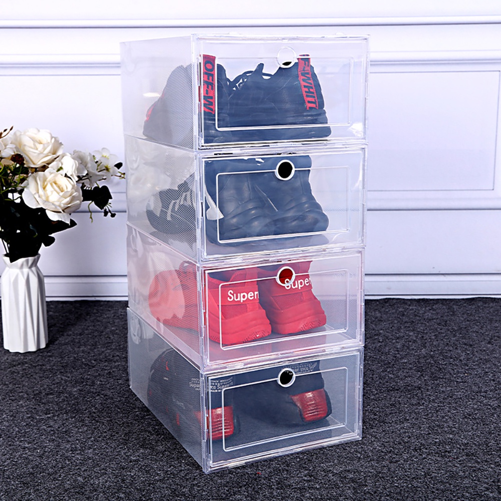 Hộp Đựng Giày Trong Suốt Hộp Đựng Giày Giày Giày Nhựa Sắp Xếp Lưu Trữ Acrylic Hộp Đựng Giày Trong Suốt Nhà Bri