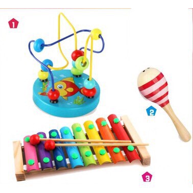 Combo Đồ Chơi Gỗ Thông Minh &amp; Phát Triển Trí Tuệ Cho Bé - Đồ Chơi Thông Minh Montessori