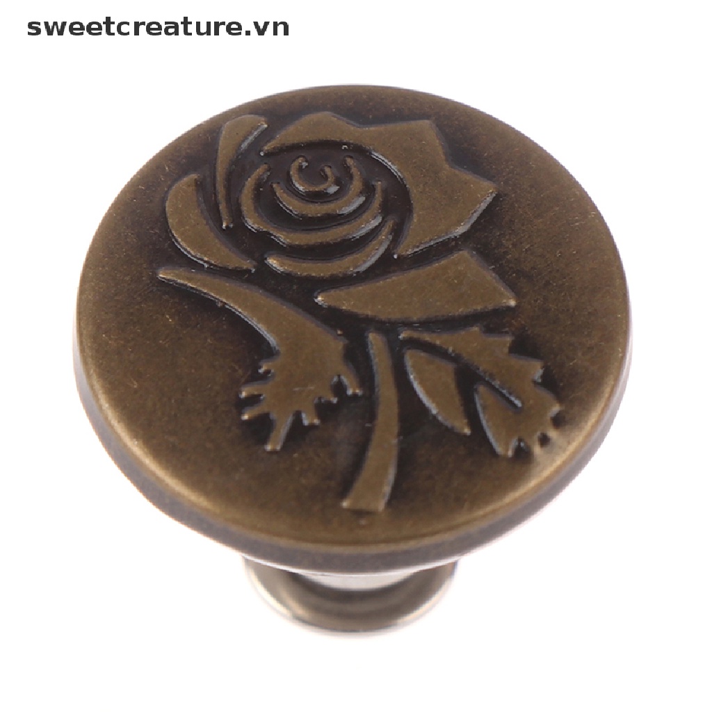 Nút bấm quần jean bằng kim loại 17mm DIY