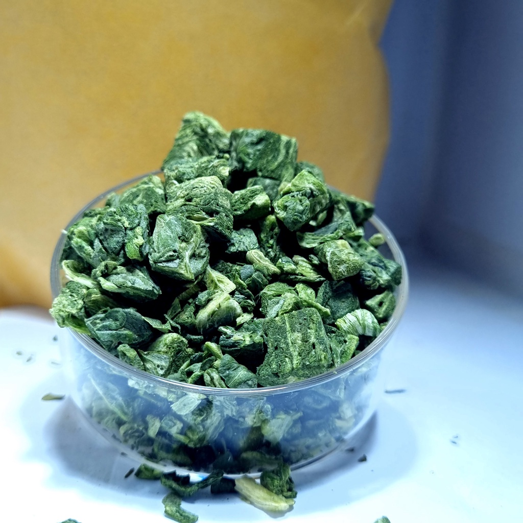 Thức ăn tép cảnh TX - SPINACH - Rau bina sấy lạnh nguyên chất - Rau chân vịt sấy khô