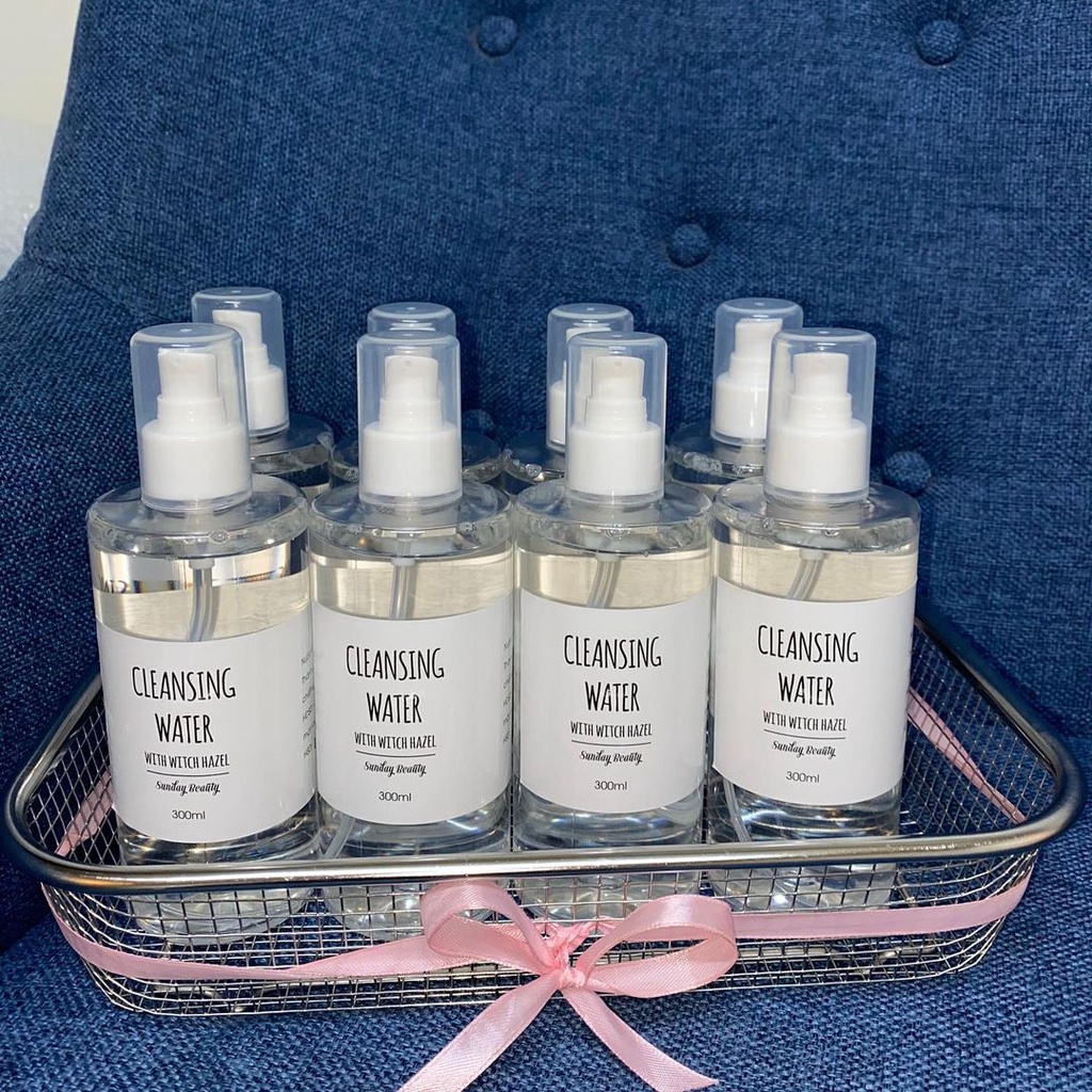 Nước tẩy trang cây phỉ làm sạch sâu thiên nhiên Cleansing water Sunday Beauty handmade [dùng cho cả da nhạy cảm]