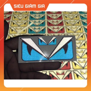 Tem mắt fendi phản quang 4x9cm