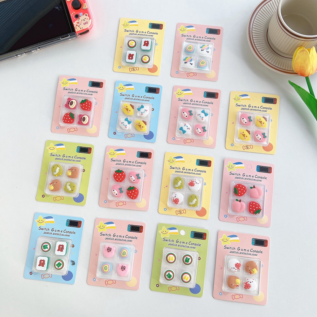 Nắp Nút Bấm Điều Khiển Tay Cầm Chơi Game Nintendo Switch OLED Lite Hình Melody Dễ Thương