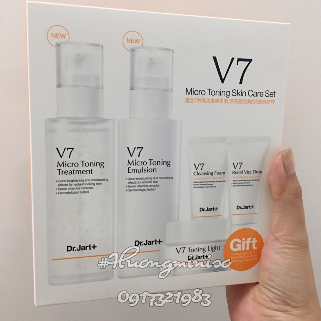 Sét V7 Trắng da - 5 lọ