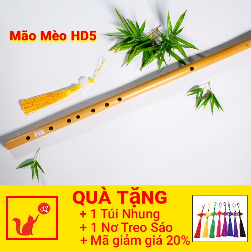 Sáo Trúc Mão Mèo HD5 🎁FREESHIP🎁 Giảm Giá 20K Khi Nhập [SAOTRUCMM] Sáo Trúc Mão Mèo Chính Hãng