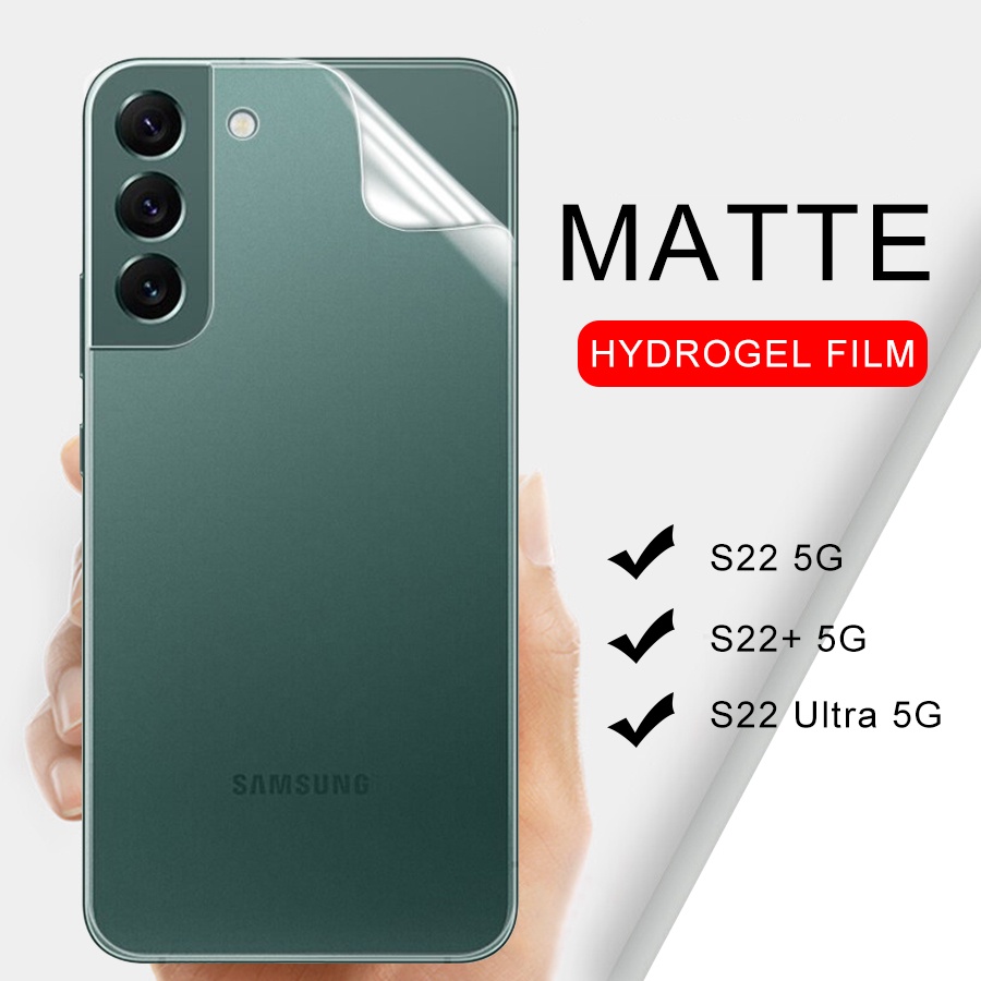 Set 2 Miếng Dán Hydrogel Bảo Vệ Mặt Sau Cho Samsung Galaxy S22 Ultra S22 Plus S22 + 5G