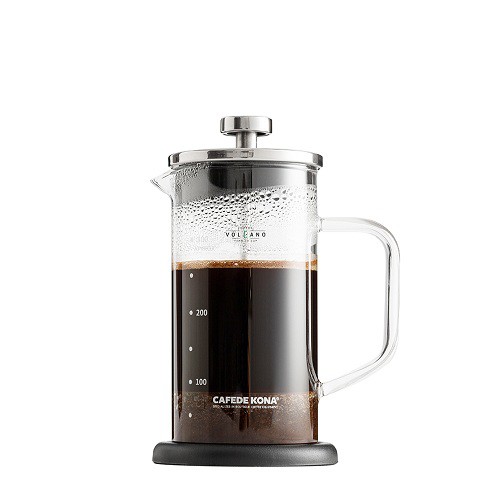 Bình pha French Press thuỷ tinh CAFEDE KONA