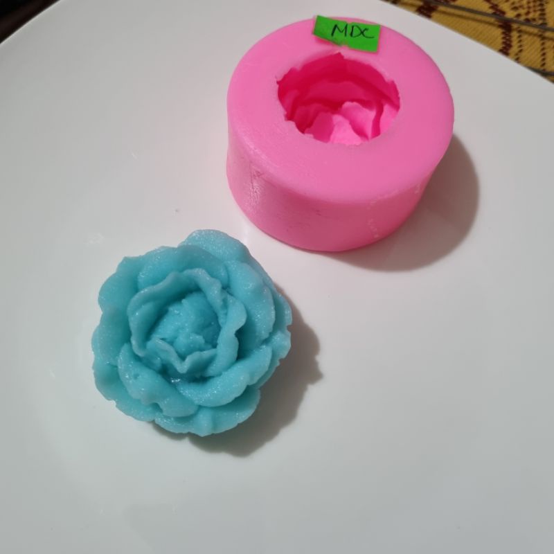 Khuôn Hoa hồng hoa mẫu đơn thái khuôn silicon 4d làm rau câu xôi đậu socola hoa sáp nến