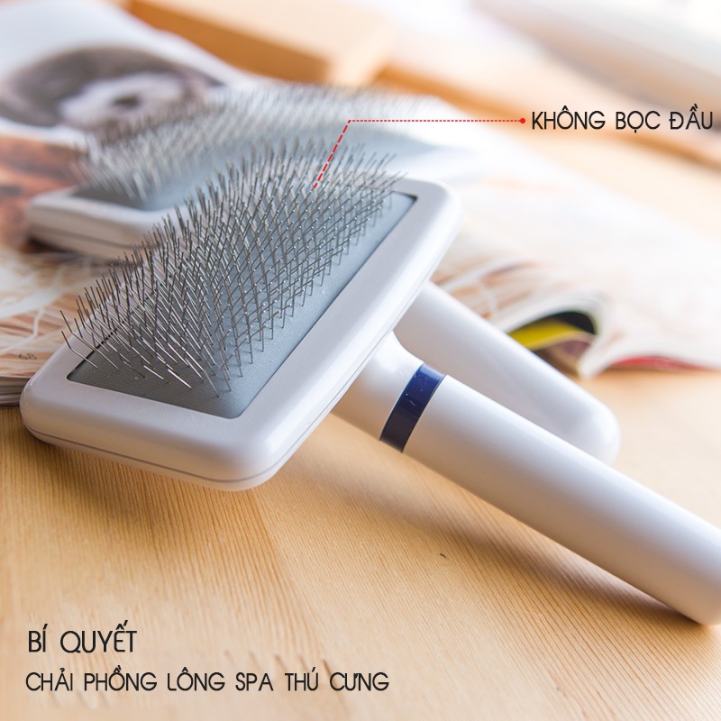 Lược grooming chuyên nghiệp - Lược chải lông chó mèo - Grooming Store