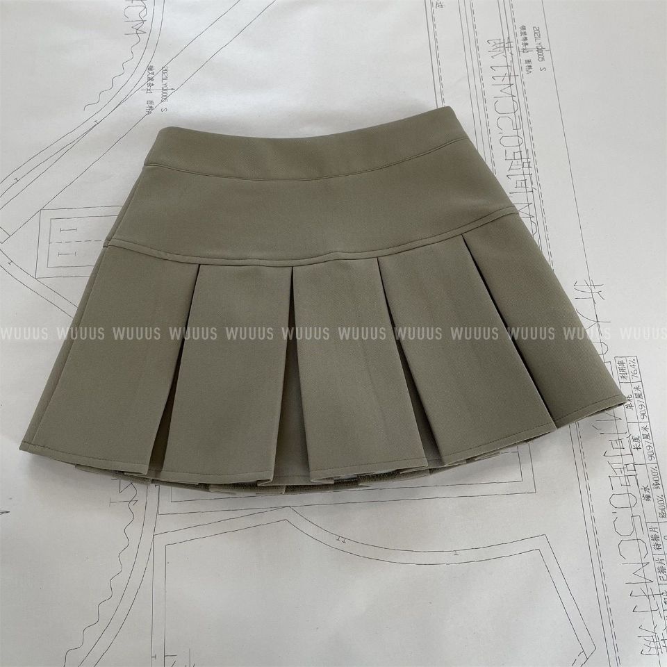 COZOK Set Áo Sơ Mi Tay Lỡ Và Chân Váy Lưng Cao Thời Trang Cá Tính Cho Nữ