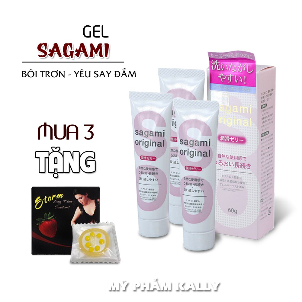 Gel Sagami Original 60gr - Dòng Gel Bôi Trơn Nhật Bản Cao Cấp Không Gây Dị Ứng, Không Sử Hoá Chất, Kích Thích Khoái Cảm.