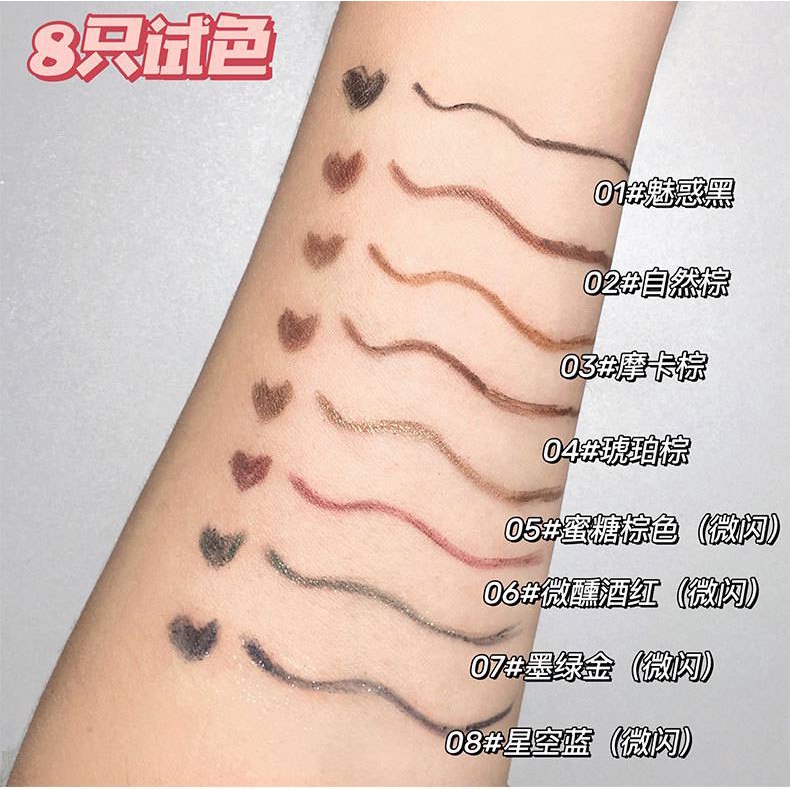 [Hàng mới về] Bút kẻ mắt nước Kakashow khô nhanh tiện lợi 8 màu tùy chọn