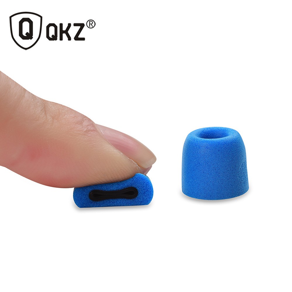 1Piece QKZ T400 Earphone Tips Memory Foam Noise Isolating Memory Foam Ear Tips Foam Eartips use for ZSN ZSN PRO ZST ZS10 PRO VK4 BL03