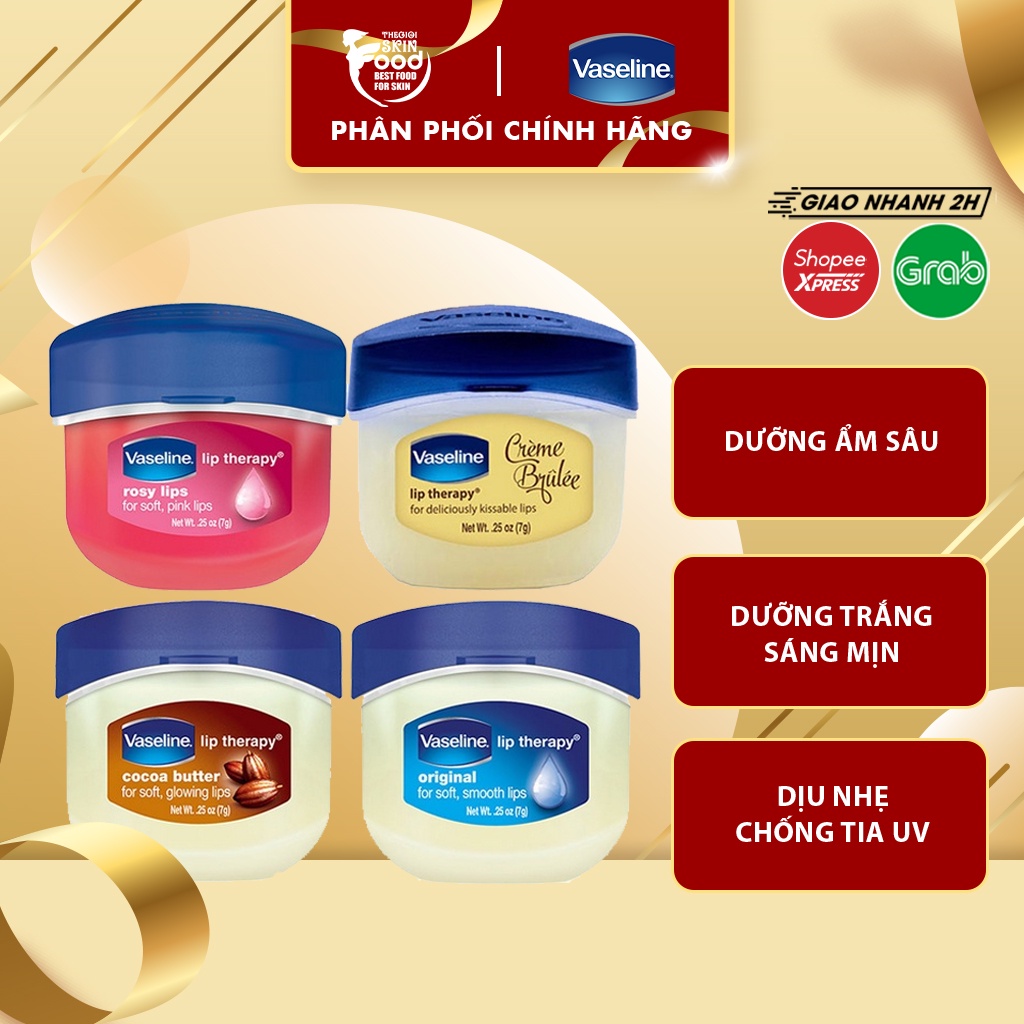 Sáp Dưỡng Ẩm Môi Hồng Xinh Xắn Vaseline Lip Care