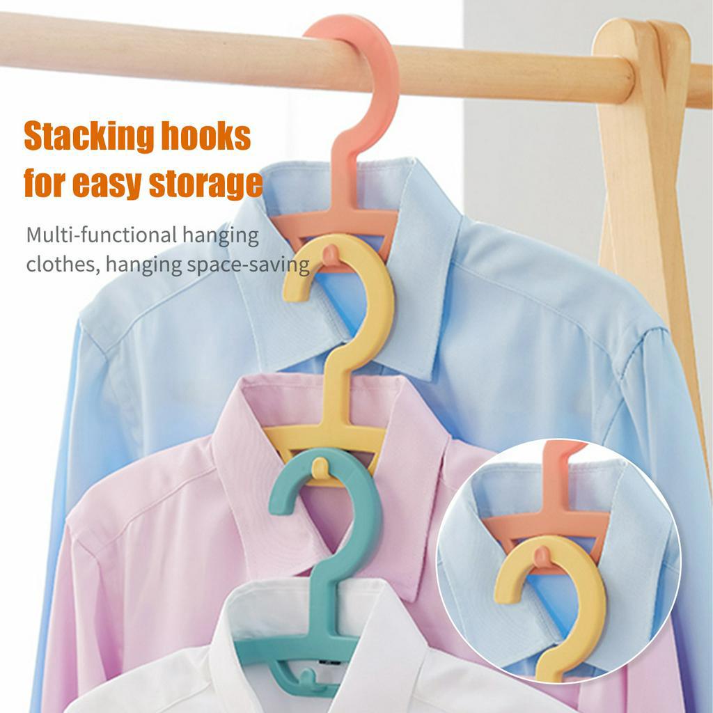 Set 5 móc phơi quần áo JUJIAJIA bằng PP chống trượt đa năng tiện dụng