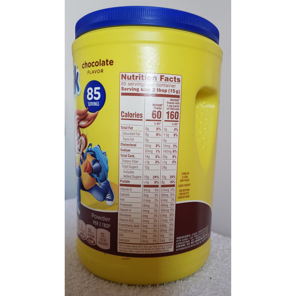 Bột Ca Cao Nestle Nesquik Của Mỹ 1.275kg, Sữa Sô Cô La Cho Trẻ Bổ Sung Nhiều Vitamin Cần Thiết - Chị Vịt Shop