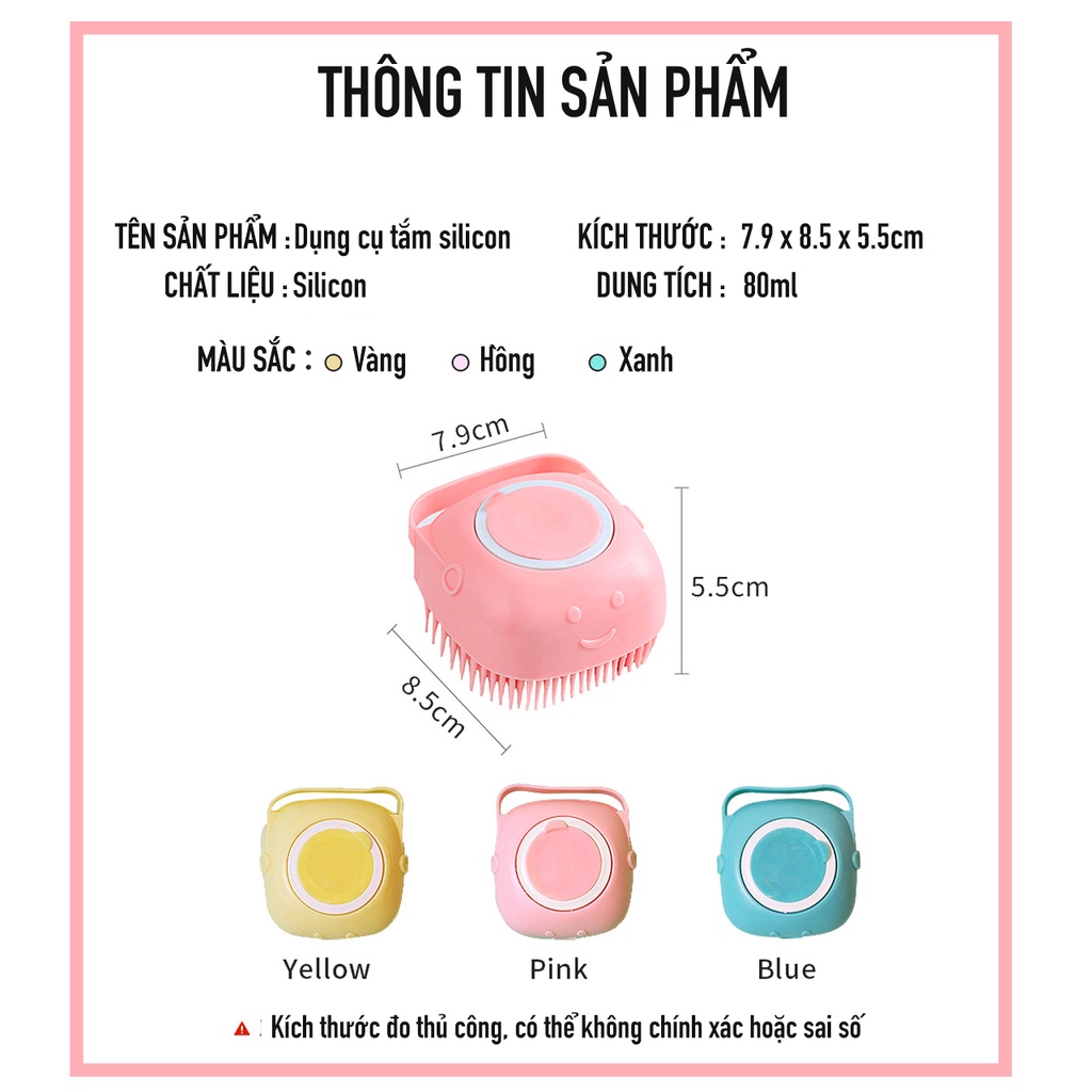 DỤNG CỤ TẮM - MASSAGE CHÓ MÈO BẰNG SILICON - HAYUMI