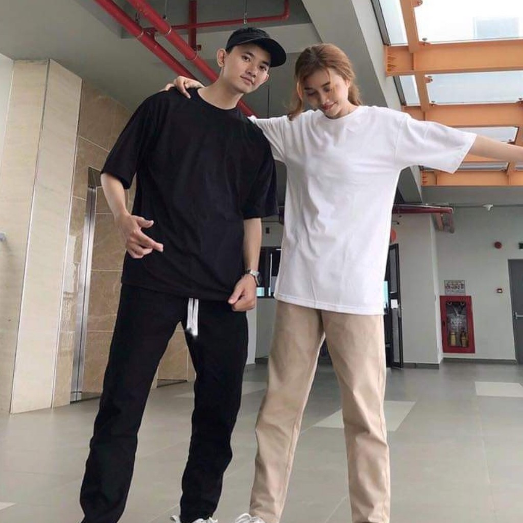 Áo thun trơn tay lỡ unisex cho nam và nữ, chất liệu cotton cao cấp, thoáng mát, co giãn, nhiều màu sắc - TTL01 | BigBuy360 - bigbuy360.vn