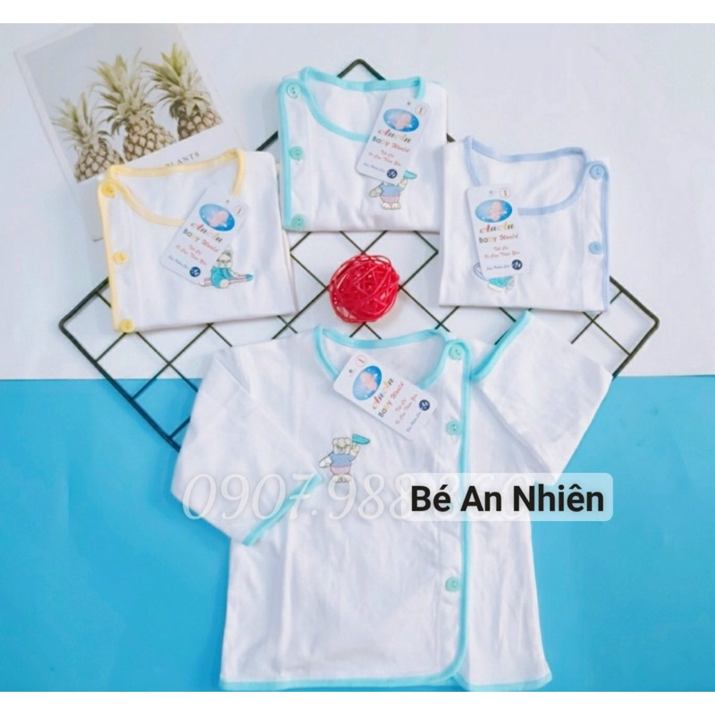 Áo tay ngắn-tay dài sơ sinh cho bé 3-8kg(vải cotton mềm,thấm hút mồ hôi)