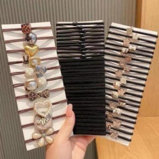 Sét 20 dây chun buộc tóc nhiều hình khác nhau