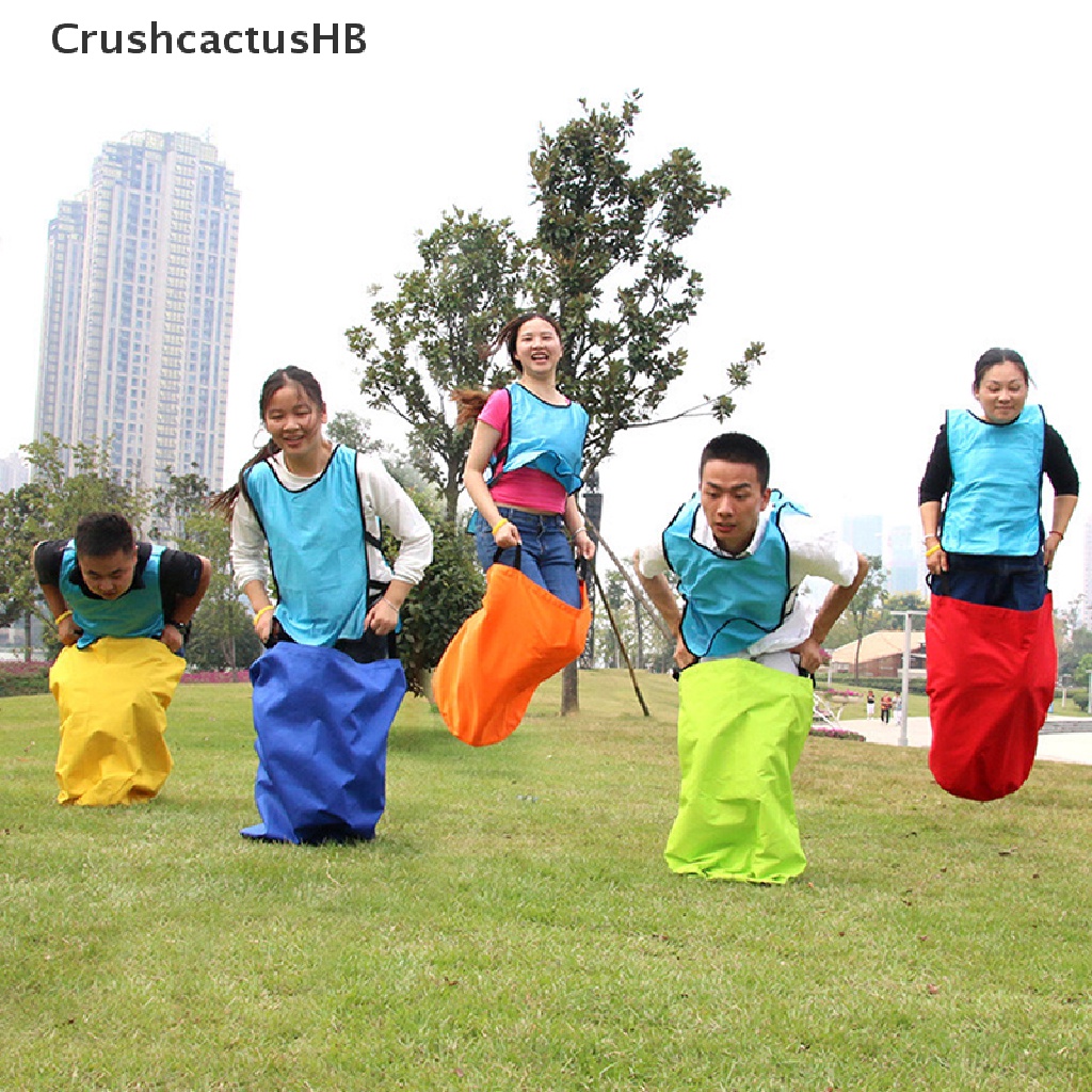 [CrushcactusHB] Kids Sack Racing Games Sport Party Outdoor Speelgoed Activiteit Sack Race Bag Hot Sell