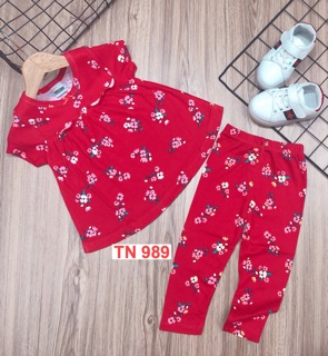 Bộ ngắn tay bé gái (combo 2 bộ)