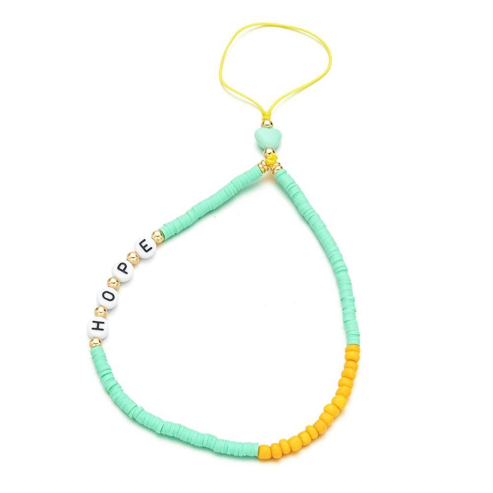 Dây Đeo Điện Thoại Xâu Hạt Nhiều Màu Phong Cách Bohemian
