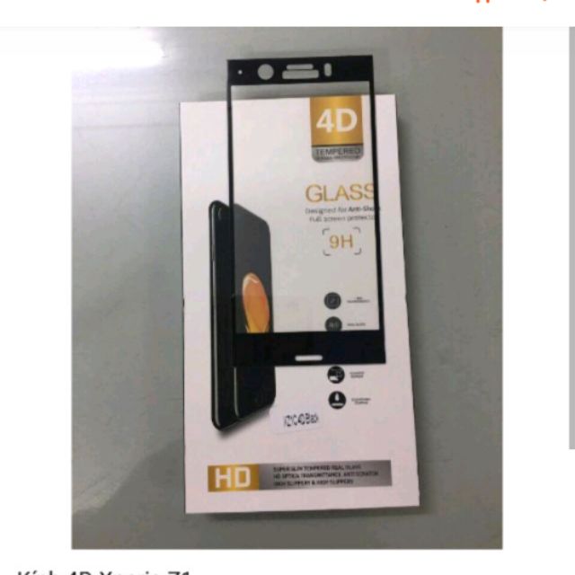 Kính full màn 4D sony XZ1