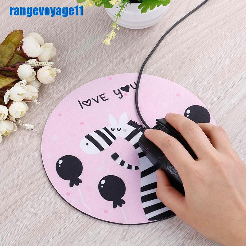 1 Miếng Lót Chuột Cao Su Chống Trượt Hình Tròn Dễ Thương