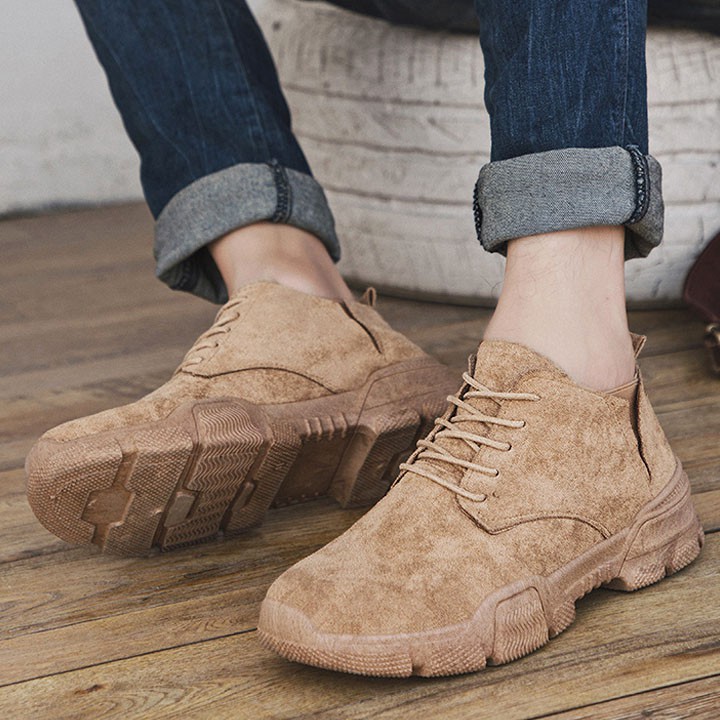 Giày Thể Thao Cao Cổ Nam Da Lộn KB026 | BigBuy360 - bigbuy360.vn