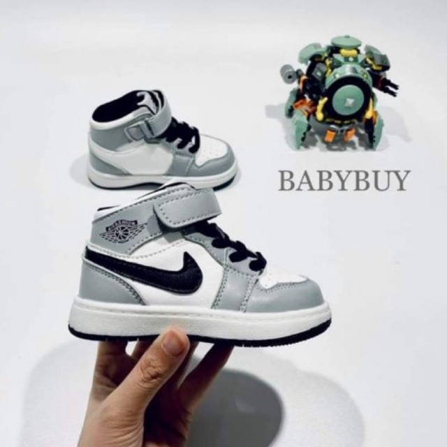 GIÀY BÉ TRAI , GIÀY SNEAKER CHO BÉ ,GIÀY TRẺ EM JD XÁM F