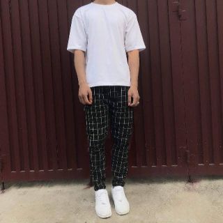 QUẦN NGỐ PLAID PANTS CARO ĐEN Ô