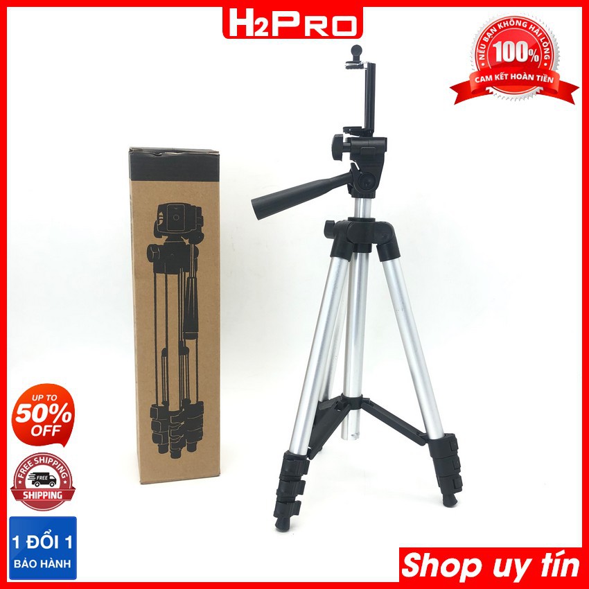 Giá đỡ điện thoại 3 chân Tripod 3110 H2Pro chính hãng, giá đỡ 3 chân cho điện thoại-máy ảnh cao 1m