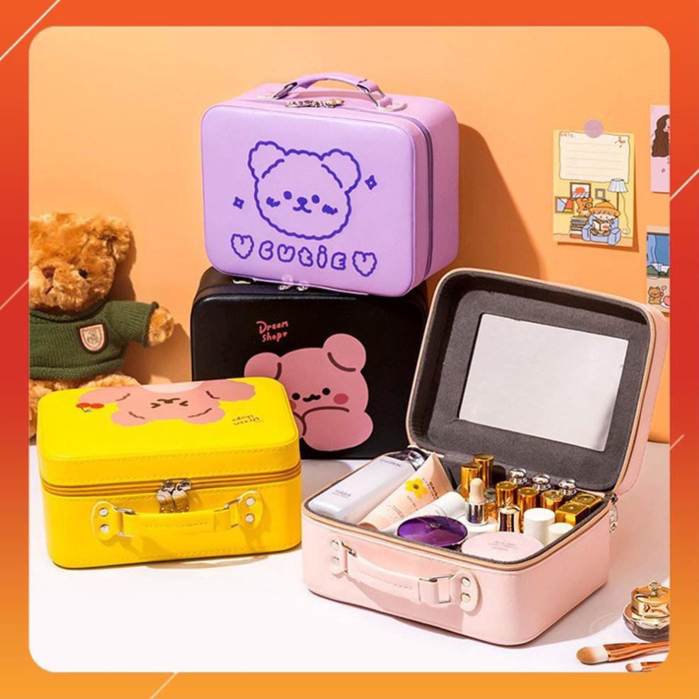 GD377 hộp đụng mỹ phẩm ,Vali Mini, đụng đồ dùng cá nhân , đựng mỹ phẩm trang điểm