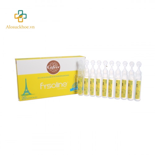 Fysoline - Nước muối sinh lý Kháng khuẩn Pháp - Hỗ trợ nghẹt mũi, viêm mũi, sổ mũi