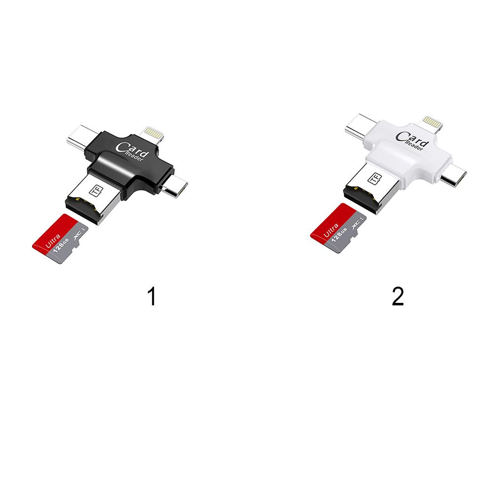 Đầu đọc thẻ nhớ SD iOS Micro B Type C OTG SD TF Card Reader cho Android iPhone 7 6s 8 Plus