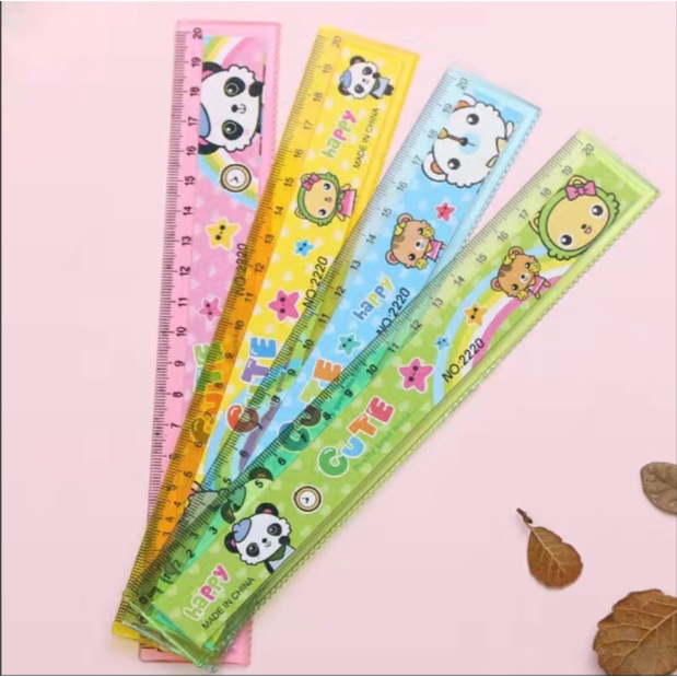 [Hàng mới về] Thước kẻ Cute họa tiết Hoạt hình 20 cm cho bé đi học