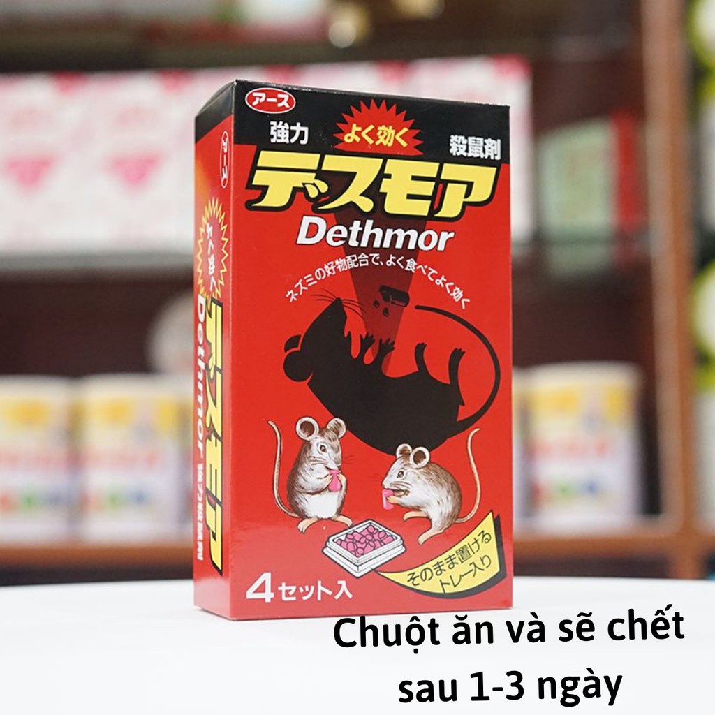 Thuốc diệt chuột Nhật Bản Dethmor hộp 4 vỉ