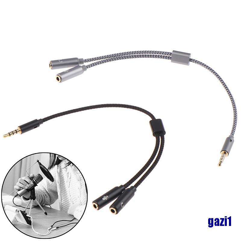 Đầu Chia Tai Nghe < Gazi1 > 3.5mm 1 Male Sang 2 Female Jack Mic Y