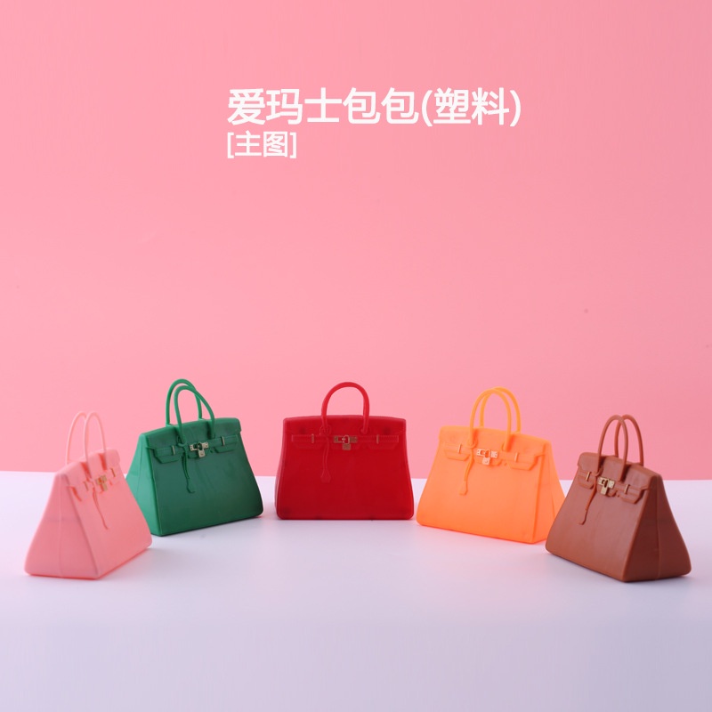 Phụ kiện trang trí bánh sinh nhật bánh kem - Mô hình túi xách trang trí bánh