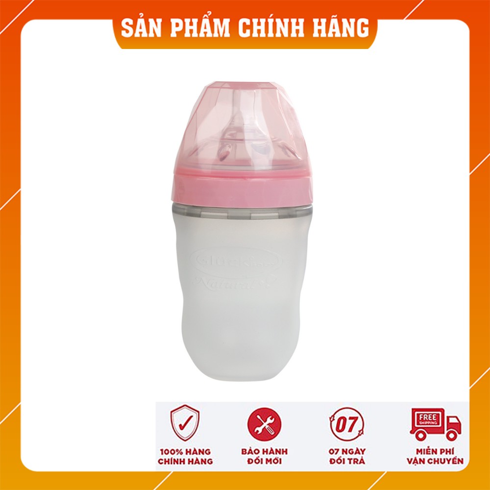 Bình sữa Silicon Kim Cương MMD 240ml cho bé từ 3 tháng tuổi