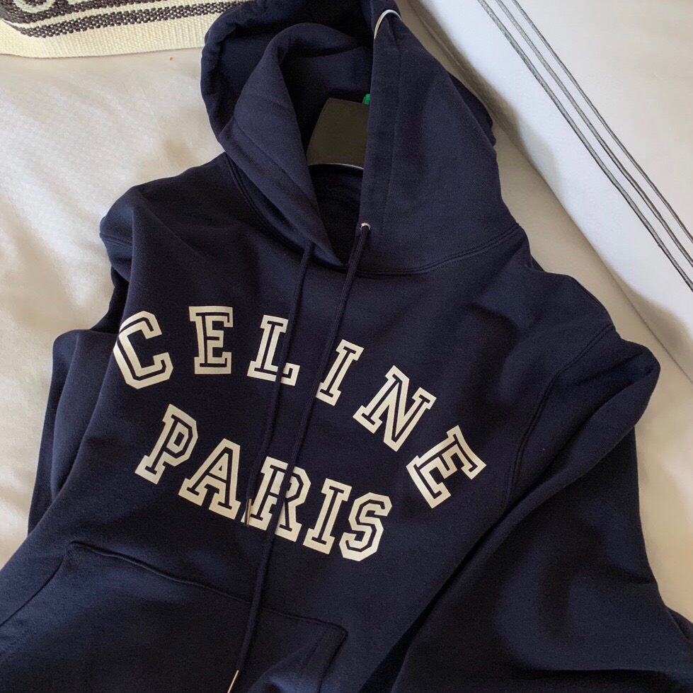 AN149 - ÁO HOODIE MŨ CELLIN PARIS MÀU THAN CHO NỮ | BigBuy360 - bigbuy360.vn