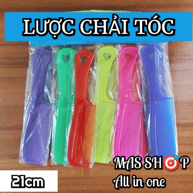 Lược chải tóc có tay cầm / 21 cm