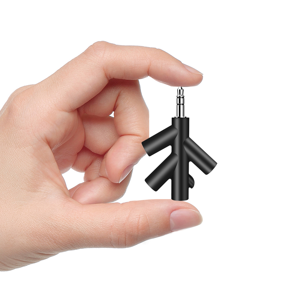 Cáp chia âm thanh chia 4 cổng cắm 3.5mm cho máy tính máy nghe nhạc Mp3