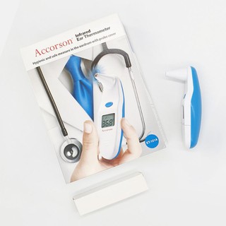 Nhiệt kế điện tử hồng ngoại, nhiệt kế đo tai Accorson ET-101A cho kết quả chính xác - an toàn nhất